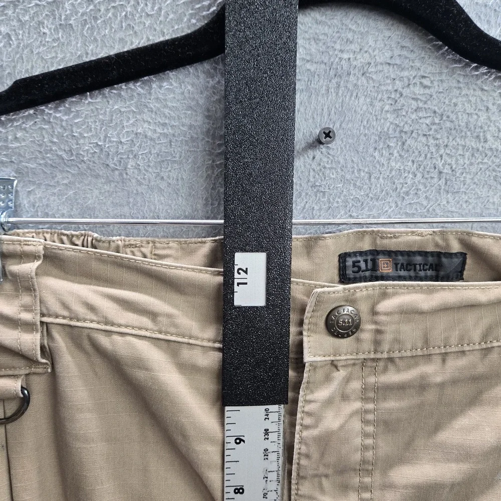 5.11 Tactical Men Pants 38X32 Khaki Cargo 74273 Taclite Pro Ripstop READ